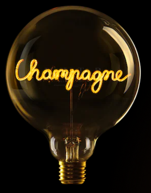 Ampoule artisanale LED Champagne - Elements Lighting