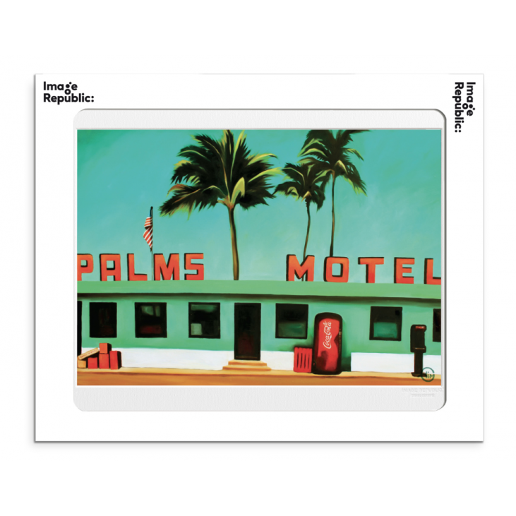 AFFICHE PALMS HOTEL EMILIE ARNOUX 40X50CM - IMAGE REPUBLIC