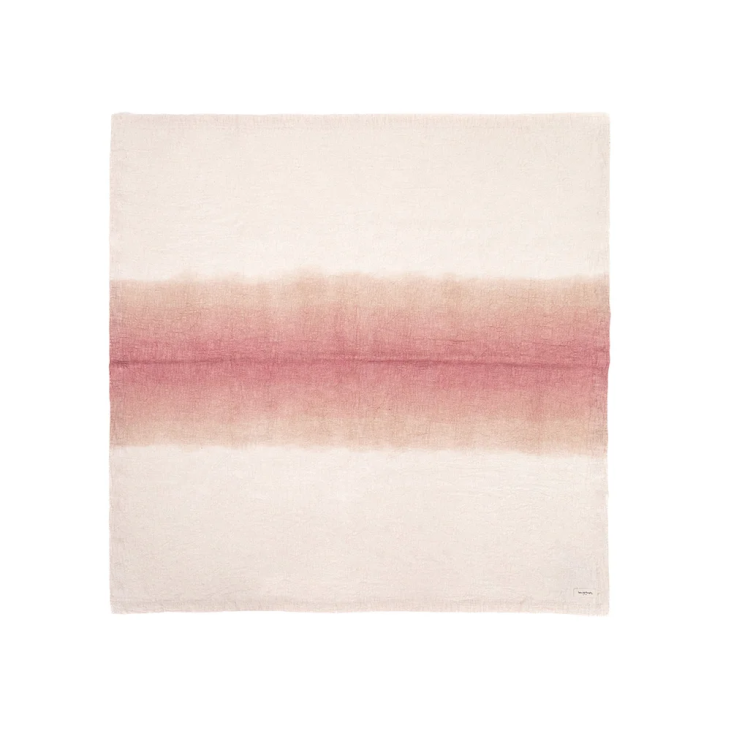 Plaid en coton Tandem light pink 135x220cm - Bed and Philosophy