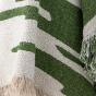 Plaid Haxby vert en coton recyclé - Bloomingville
