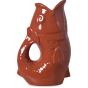 Vase pichet céramique poisson terracotta - Opjet