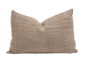 Coussin Cham en chanvre et coton naturel 40x60cm - Bed and Philosophy