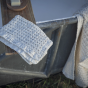 Serviette nid d'abeille en coton organique écru 30x45cm - Bed and Philosophy